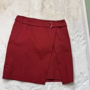 White House Black Market Rust Skirt 10